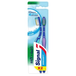 Signal Toothbrush Sensisoft Clean 2 Pieces