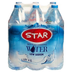 Star Bottled Drinking Water 1.5L X6