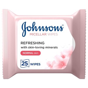 Johnson's Micellar Wipes Refreshing Normal Skin 25 Pieces