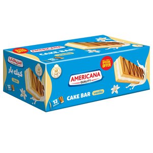 Americana Cake Bar Vanilla 20G X12 -17% Off