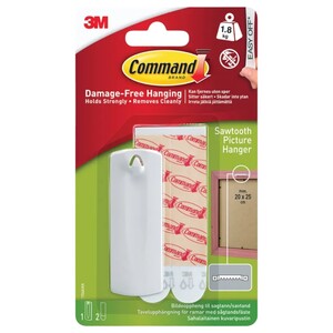 3M Command Black Sawtooth Picture Hanger 17040