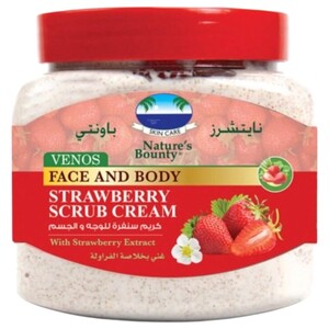 Nature's Bounty Venos Face & Body Scrub Strawberry 600Ml