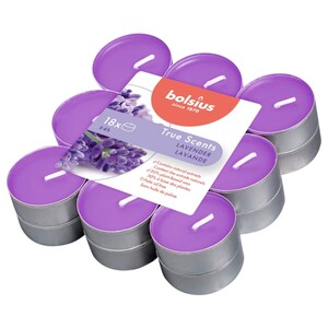 Bolsius Tealights True Scents Lavender 18 Pieces
