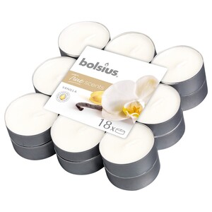 Bolsius Tealight Candles True Scents Vanilla Scented 18 Pieces