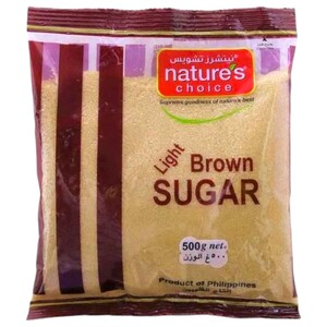 Nature's Choice Light Brown Sugar Raw 500G
