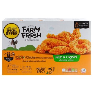 Farm Fresh Zing Chicken Mini Twister Strips 420G