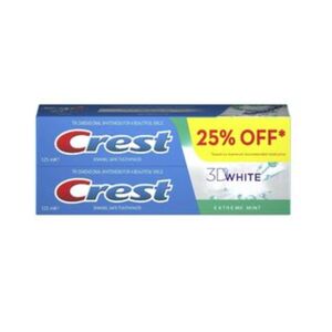 Crest Toothpaste 3D White Extreme Mint 125 Ml 2 Pcs