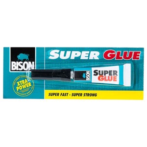 Bison Super Glue Liquid 12 Crd 2G