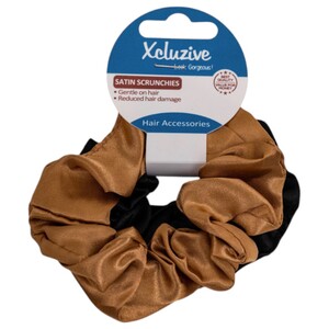 Xcluzive Satin Hair Scrunchies 2 Pieces