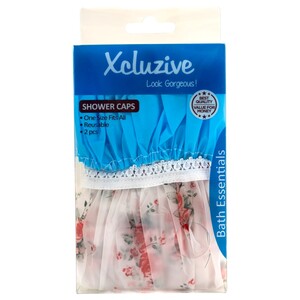 Xcluzive Shower Cap Reusable 2 Pieces
