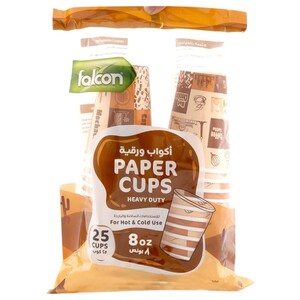 Falcon Paper Cups Heavy Duty 25 Pieces