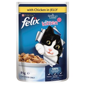 Felix Cat Food Kitten Chicken In Jelly 85G