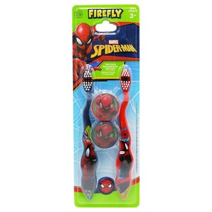 Firefly Toothbrush Twin & Caps Spiderman