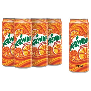 Mirinda Carbonated Drink Orange 245Ml X6