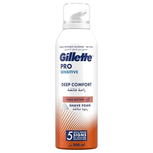 Gillette Pro Sensitive Shave Foam Deep Comfort 200Ml