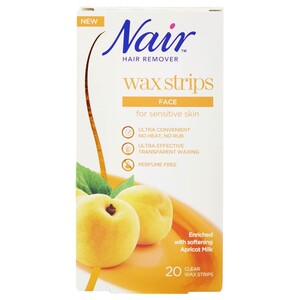 Nair Face Wax Strips Apricot 20 Pieces