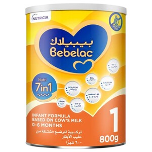 Bebelac Nutri 7-In-1 Palm Oil Free Stage 1 Infant Milk Formula 800G