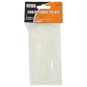 Mega Nylon Cable Tie 2.5 X 100 Mm 200 Pieces