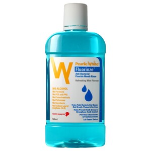 Pearlie White Fluorinze Mouthwash Fresh Mint 500Ml