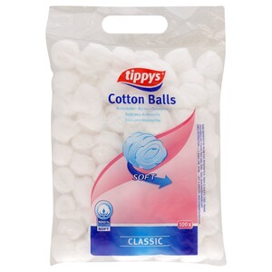 Tippys Cotton White Balls 100 Pieces