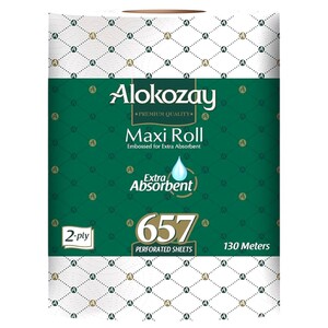 Alokozay Maxi Roll Embossed 2 Ply 657 Sheets