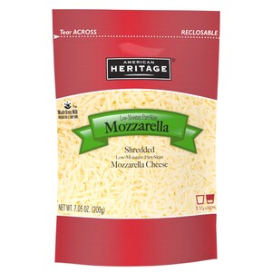 American Heritage Low Moisture Mozzarella 200G