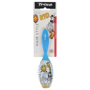 Trisa Kids Hair Brush Rubber Cushion Plastic Pins