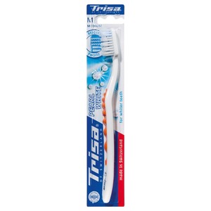 Trisa Toothbrush Pearl White Medium