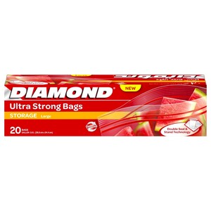 Diamond Zipper Storage Bags 20 Pieces
