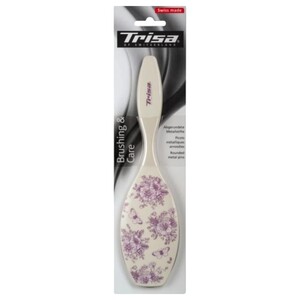 Trisa Hair Brush Large Rubber Cushion Metal Pins