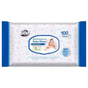 Wow Baby Wipes Mild Fragrance 100 Pieces