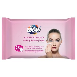 Wow Wipes Makeup Remover 25 Pieces