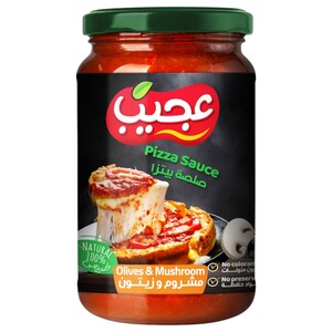 Ajeeb Pizza Sauce Olives & Mushroom 360G