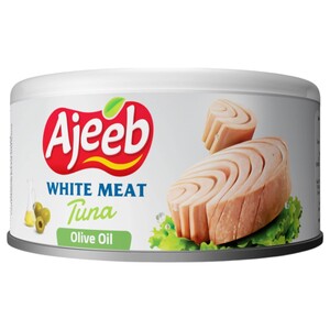 Ajeeb White Meat Tuna In Olive Oil 170G