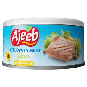Ajeeb Yellowfin Tuna In Sunflower Oil 170G