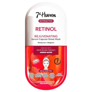 Montagne Jeunesse 7Th Heaven Sheet Mask Nutriactive Retinol Rejuvenating Serum Capsule