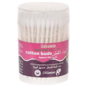 Bebecom Cotton Pvc Ear Buds 100 Pieces