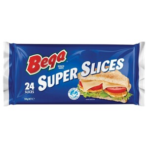 Bega Super Slices Processed Cheese 500G