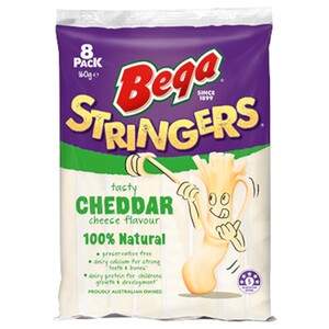 Bega Stringers Cheddar 8 Pack 160G