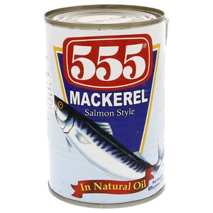 555 Mackerel In Natural Oil 425G