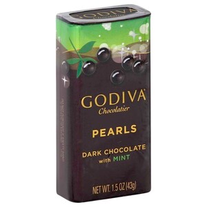 Godiva Pearls Dark Chocolate With Mint 43G