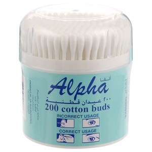 Alpha Cotton Buds 200 Pieces