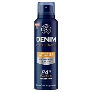 Denim Deodorant Spray Anti-Perspirant Active Dry 225Ml