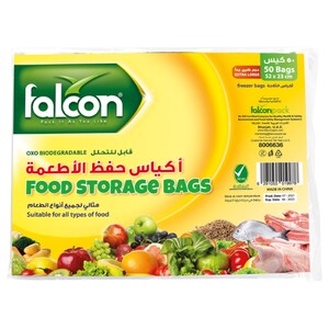 Falcon Food Storage Bags 52 X 23Cm Xl 50 Pieces