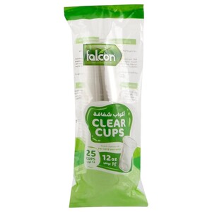 Falcon Clear Cup 12Oz 25 Pieces