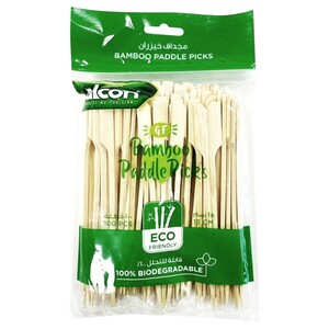Falcon Bamboo Paddle Picks 15Cm 100 Pieces