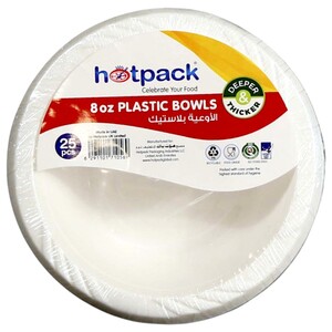 Hotpack Plastic Bowl 10Cm 25 Pieces