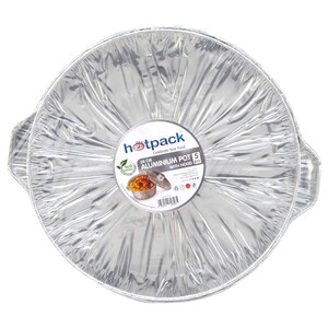 Hotpack Aluminum Pot 34Cm 5 Pieces