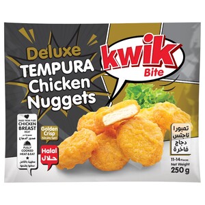 Kwik Bite Deluxe Tempura Chicken Nuggets 250G