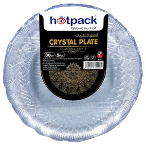 Hotpack Crystal Plate 30Cm 5 Pieces